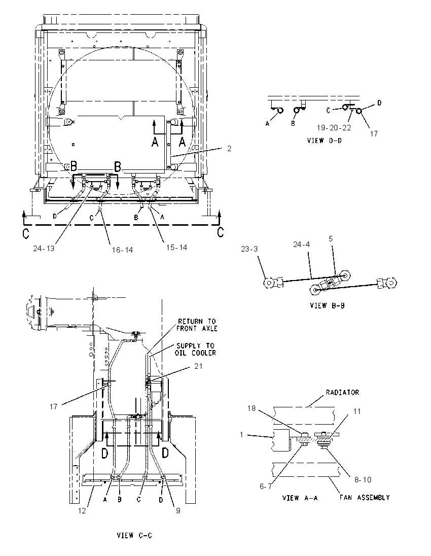 COOLER GP-AXLE OIL 1452310 CAT