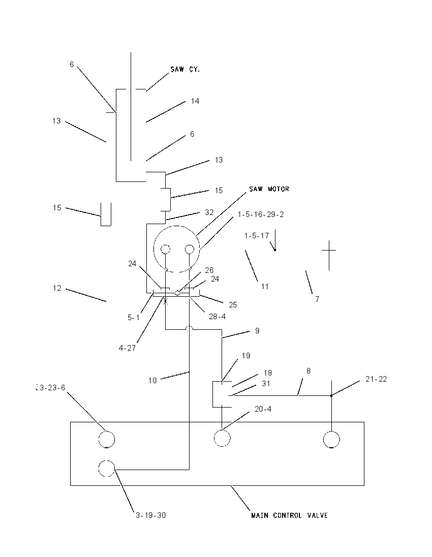 CYLINDER & LINES GP-SAW 1558792 CAT