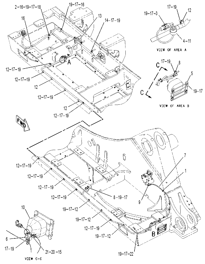 Проводка шасси 1651620 CAT
