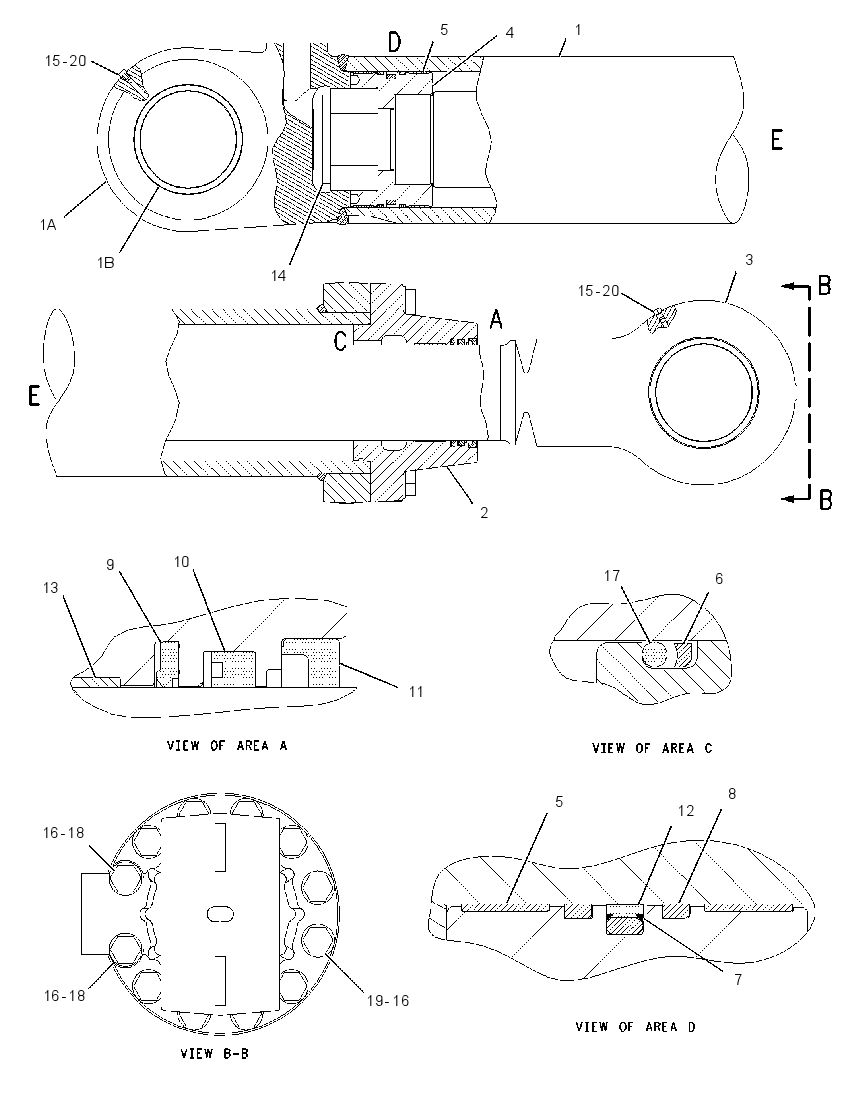 Цилиндр рукояти 1681843 CAT