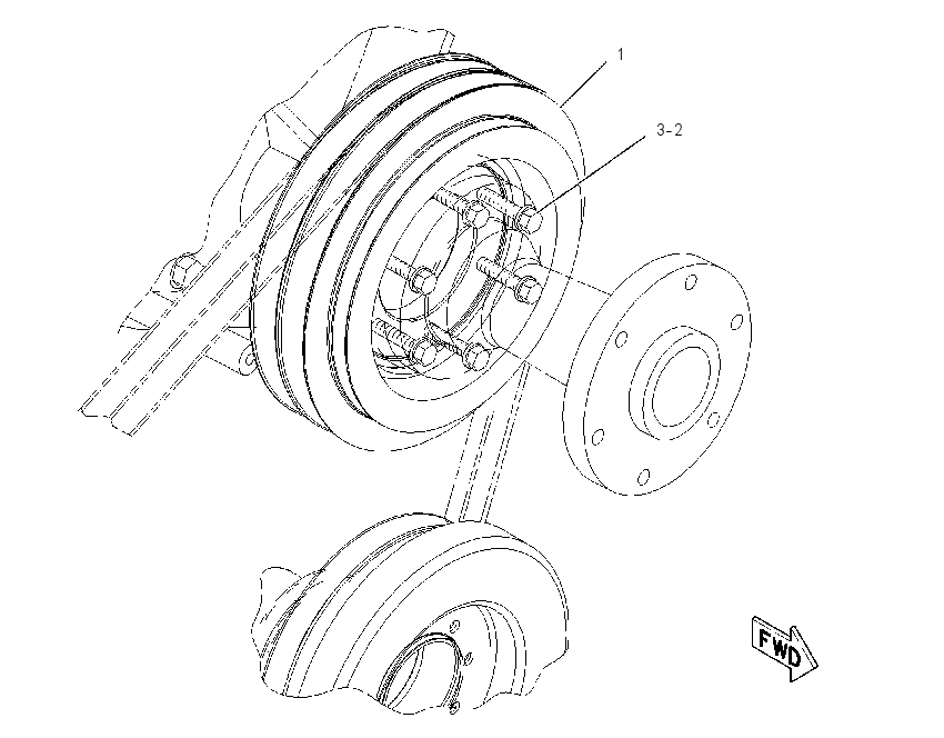PULLEY GP-FAN 1987628 CAT