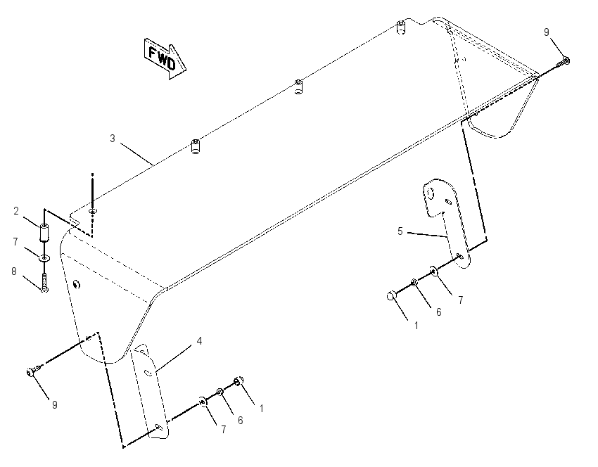 Козырёк кабины 1896117 CAT