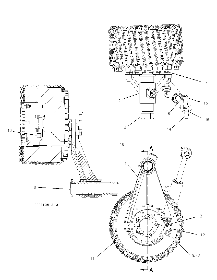 ROLLER GP-FEED 1558803 CAT