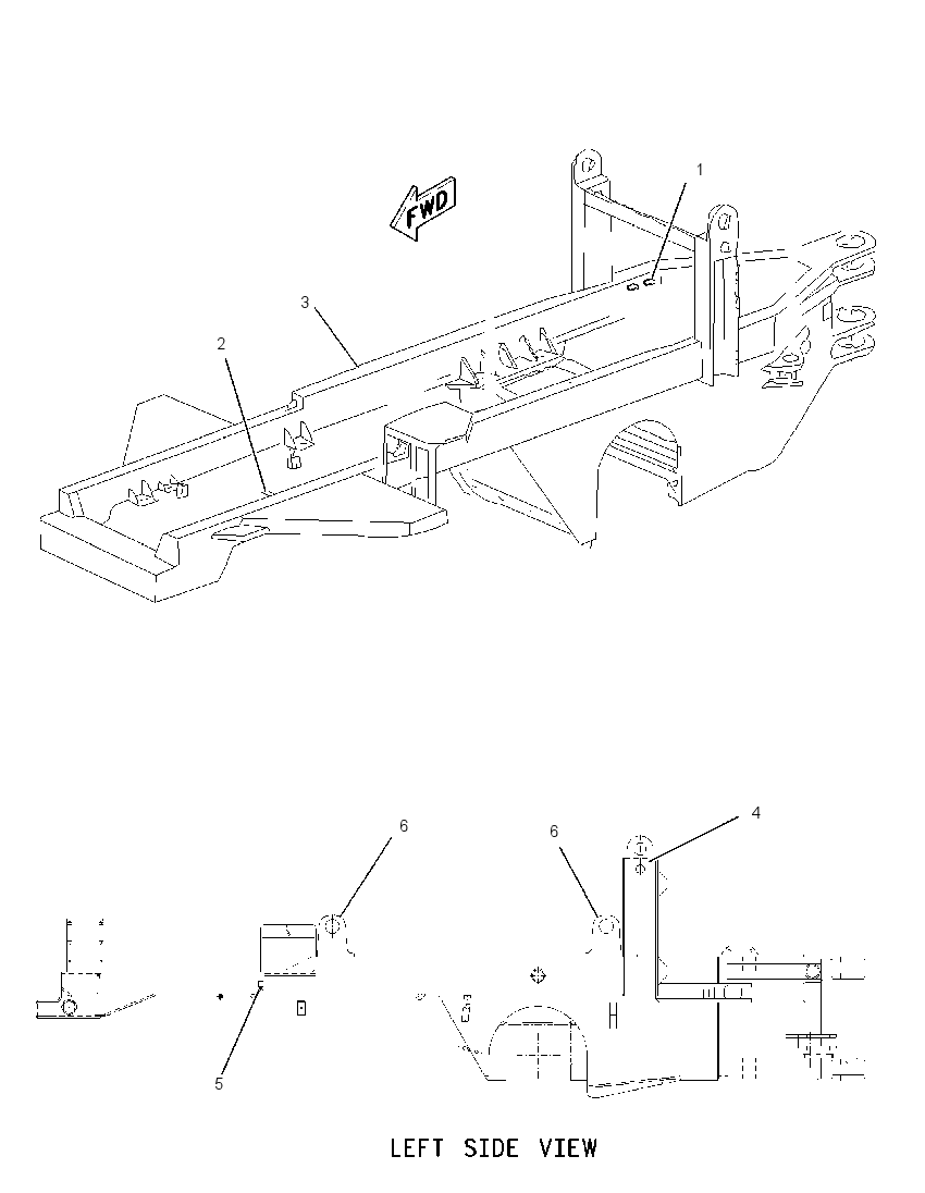 FRAME AS-FRONT 1707400 CAT