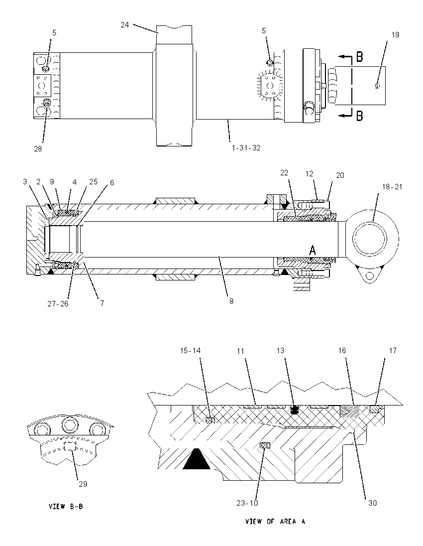 CYLINDER GP-SHEAR 1773368 CAT