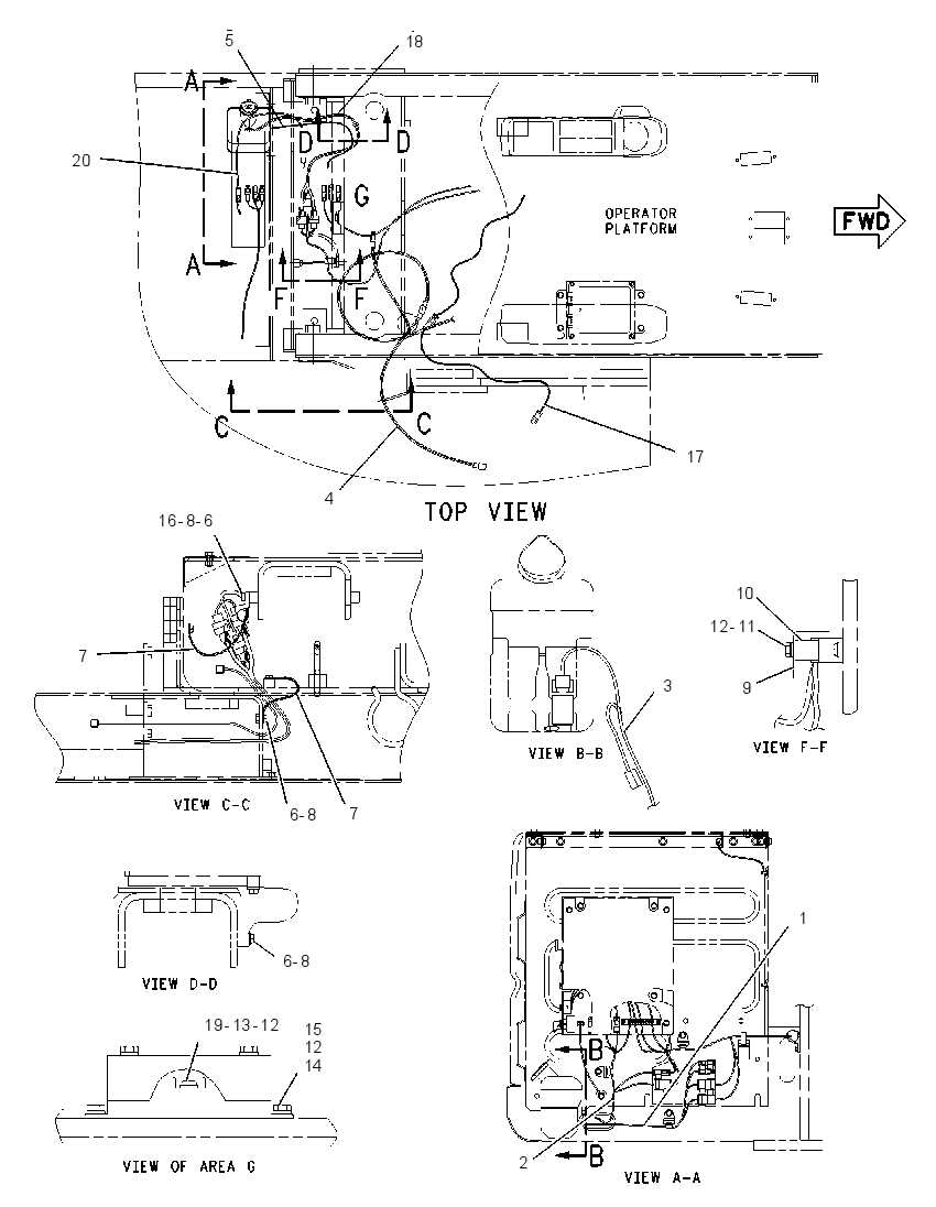 WIRING GP-CAB TILT 1617265 CAT