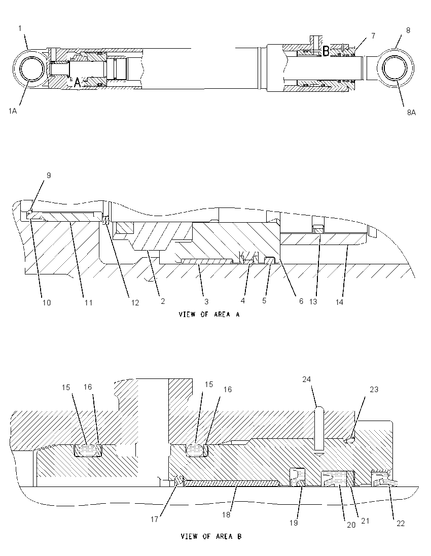CYLINDER GP-SWING BOOM 2375468 CAT