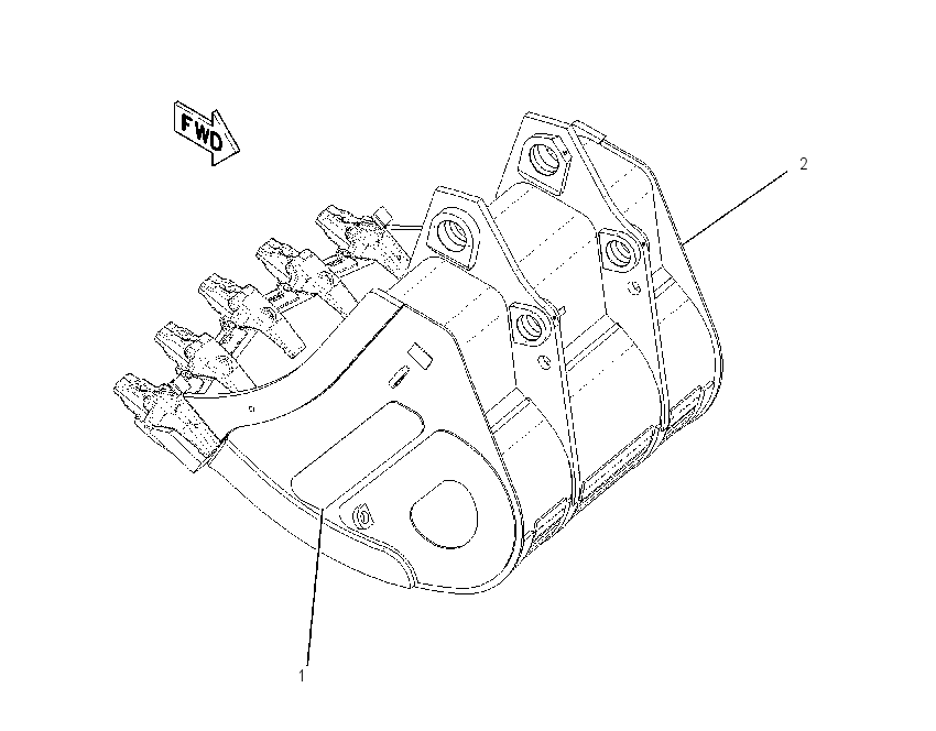 BUCKET AS-MASS EXCAVATOR 1423522 CAT