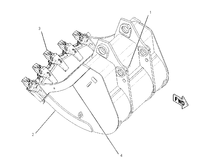 BUCKET AS-MASS EXCAVATOR 1423523 CAT