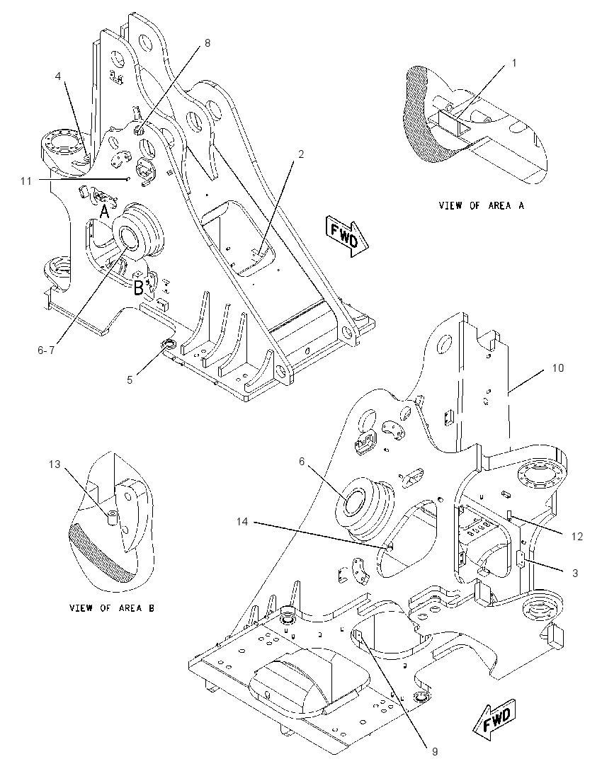 FRAME AS-LOADER 1984270 CAT