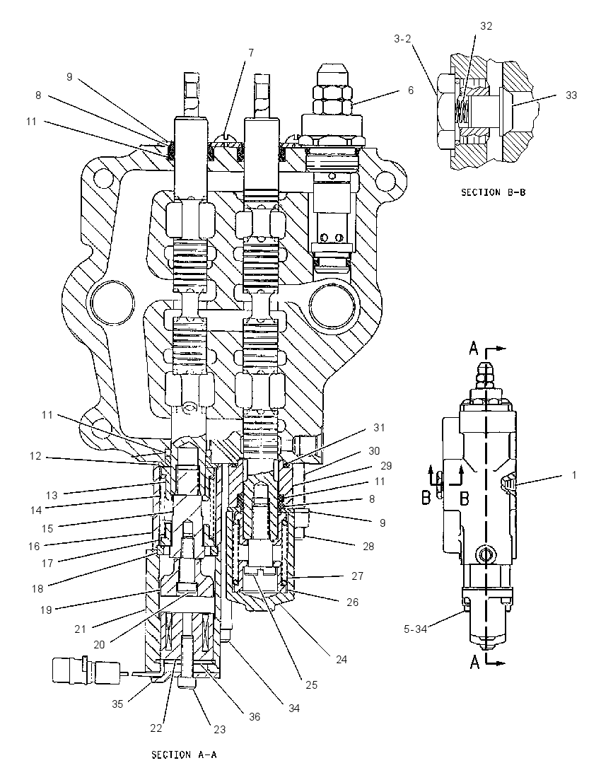 Клапан главный управляющий 2T3225 CAT
