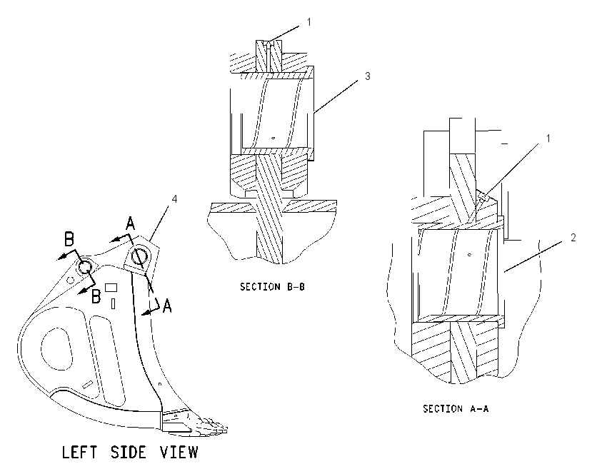 BUCKET & BEARING AS 1423521 CAT