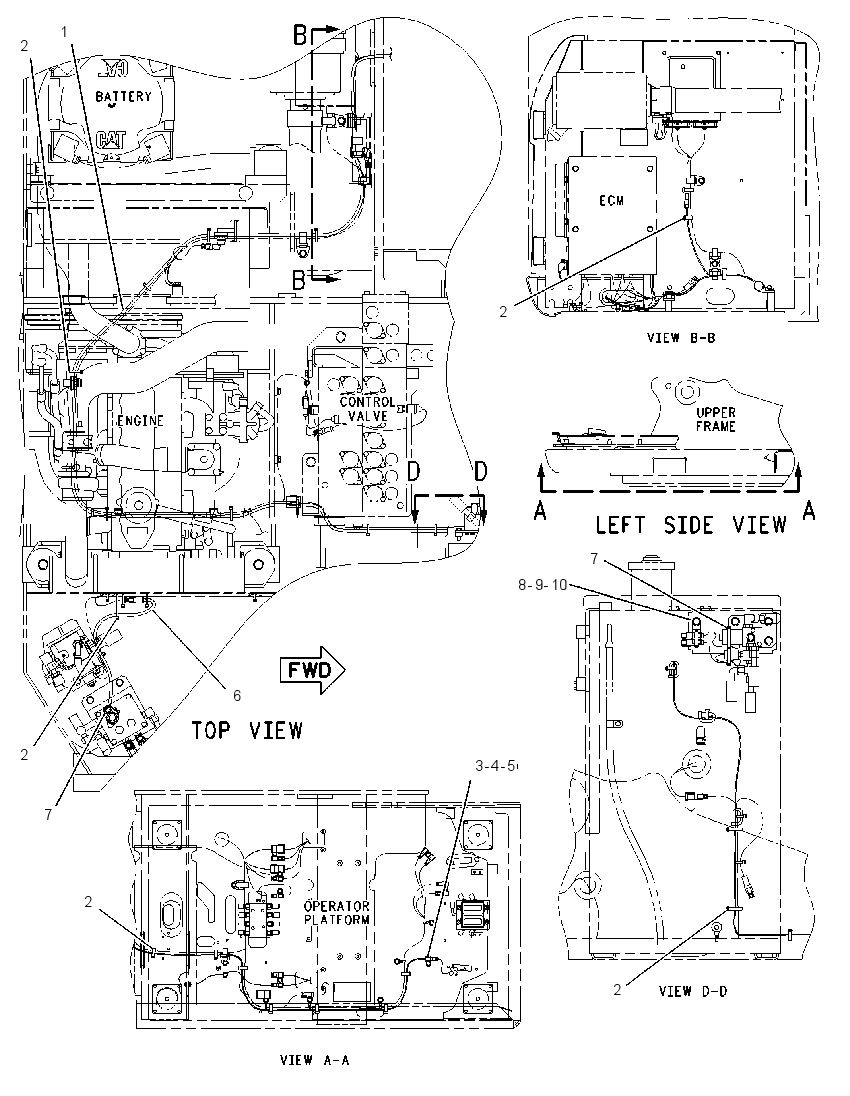 WIRING GP-AUXILIARY CONTROL 1933411 CAT