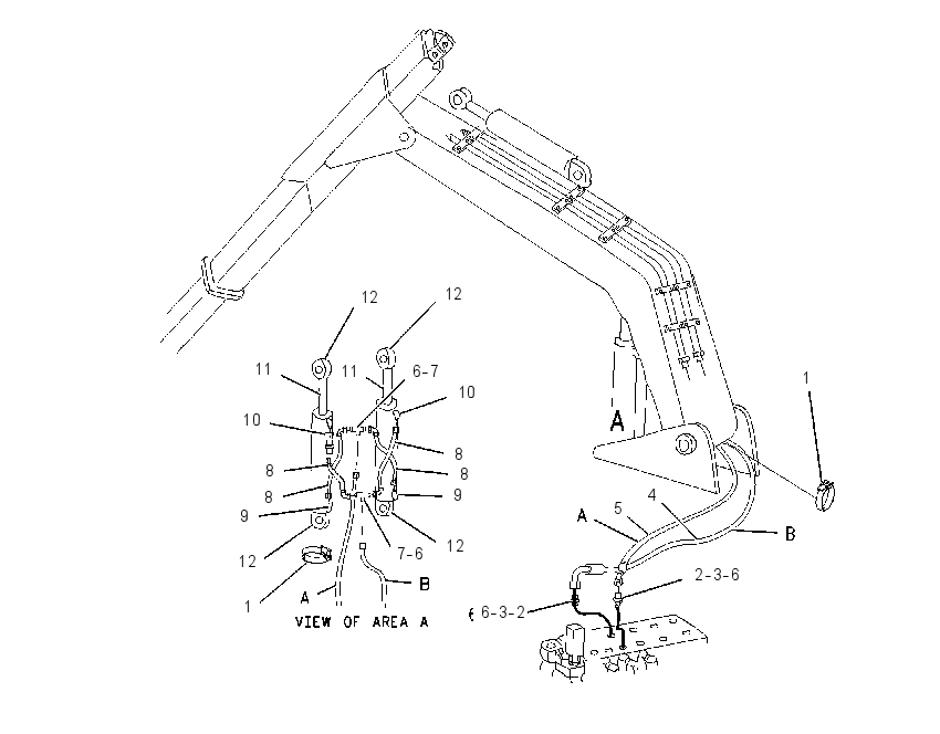 CYLINDER & LINES GP-BOOM LIFT 2197342 CAT