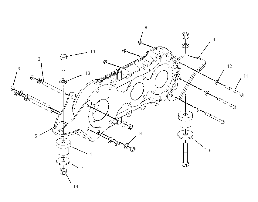 MOUNTING GP-TRANSFER GEAR 8I3259 CAT