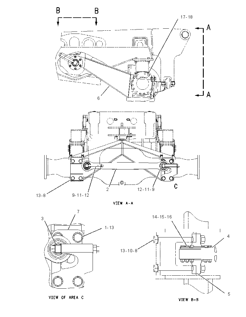 FRAME GP-REAR SUSPENSION 1573654 CAT