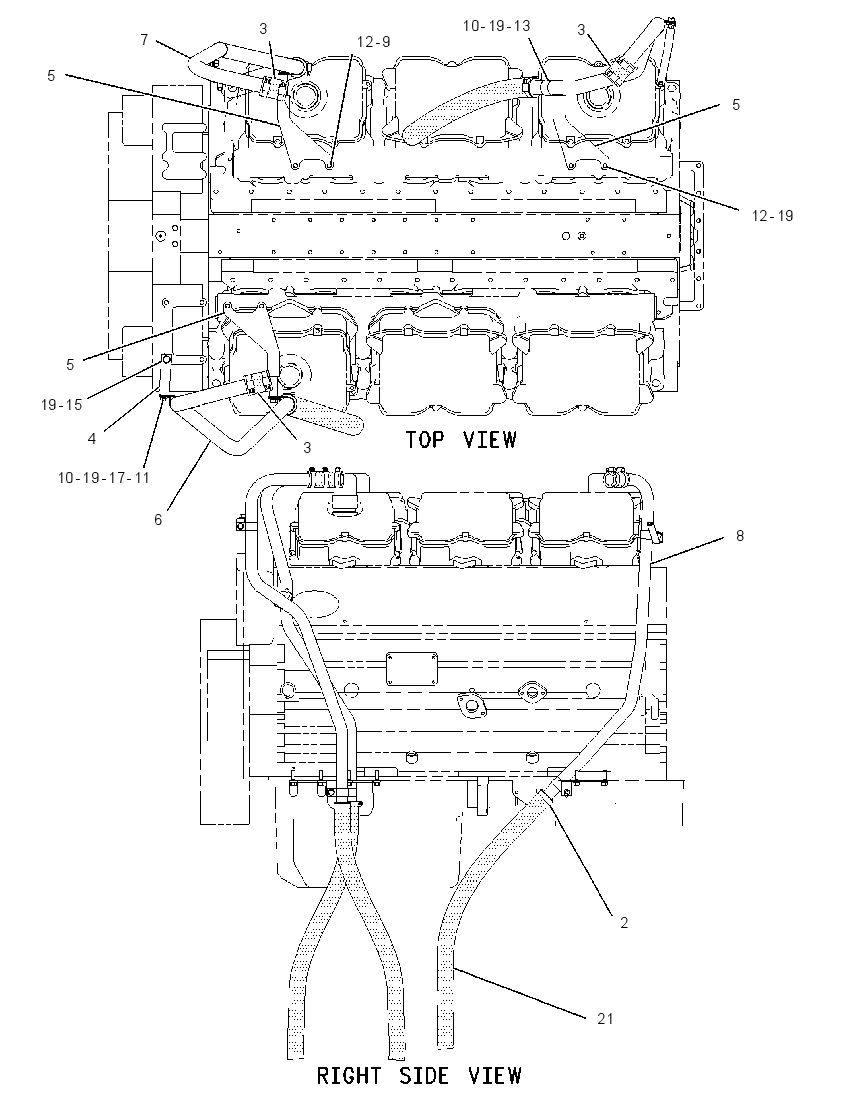 Система отвода газов 1382094 CAT