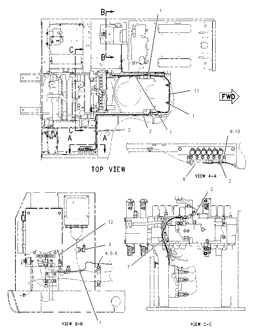 WIRING GP-GRAPPLE CONTROL 1831071 CAT