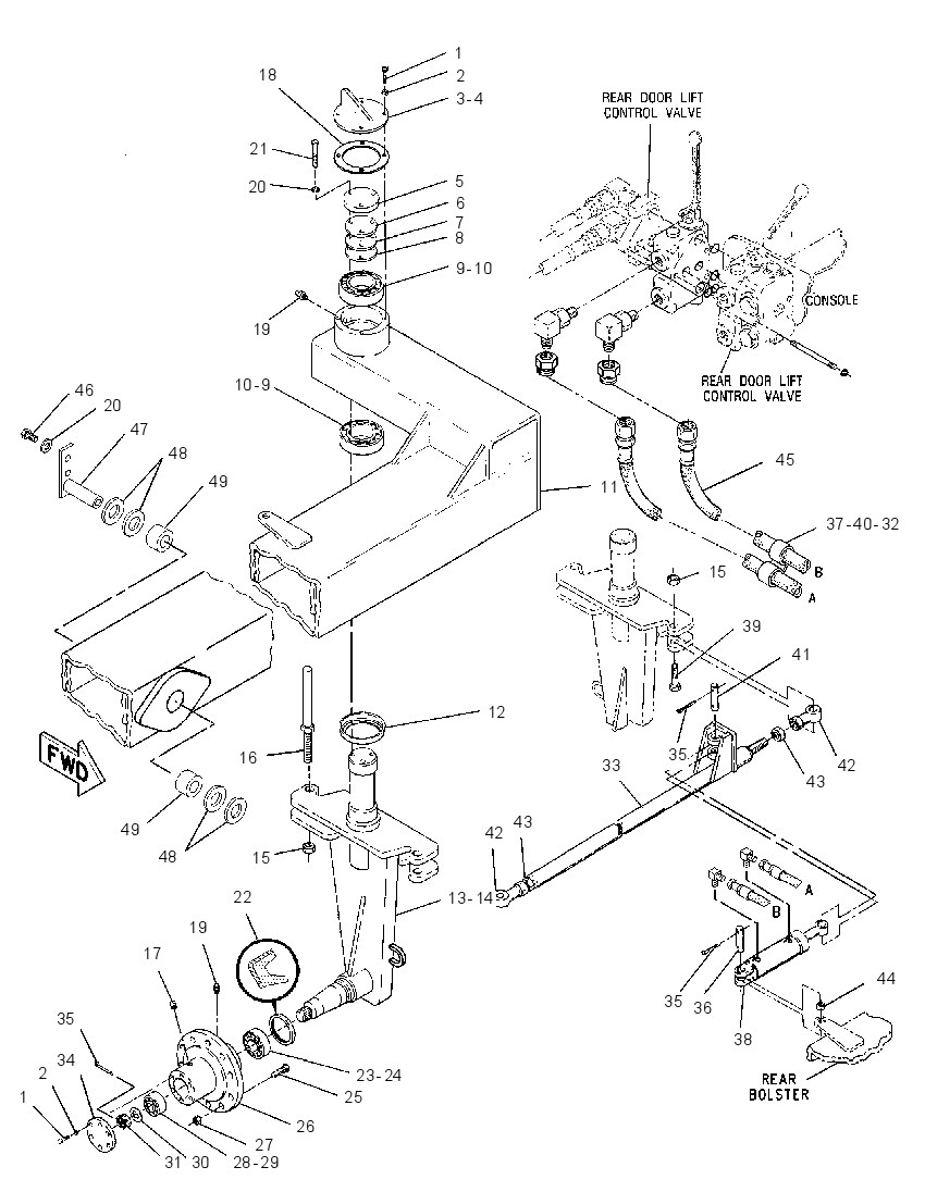 BOLSTER GP-REAR WHEEL STEERING 1086606 CAT