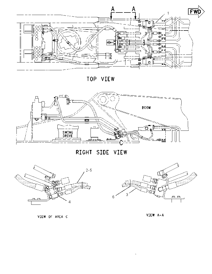 Трубопроводы сливные 1895033 CAT