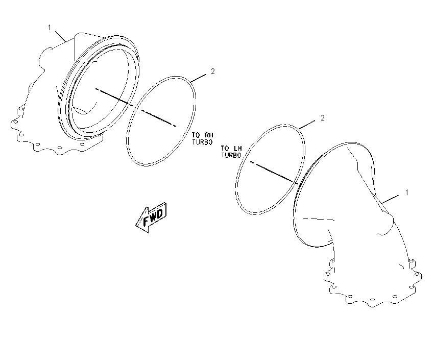ADAPTER GP-TURBOCHARGER 1807370 CAT
