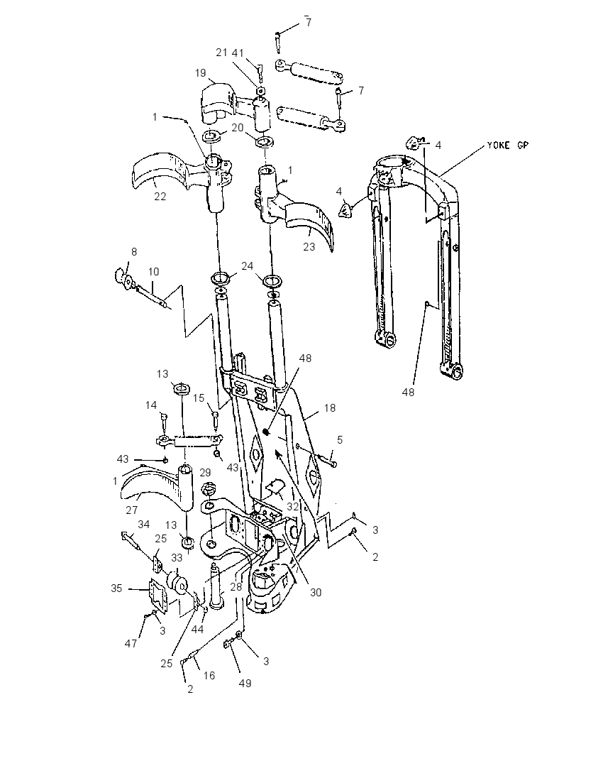 FRAME GP-HARVESTER HEAD 1974795 CAT