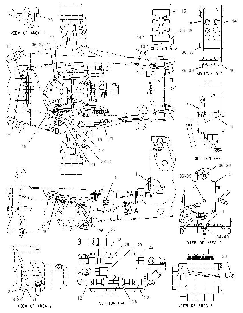 MANIFOLD & LINES GP-STEERING 1213947 CAT