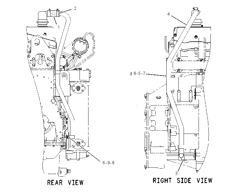 Система отвода газов 1938528 CAT