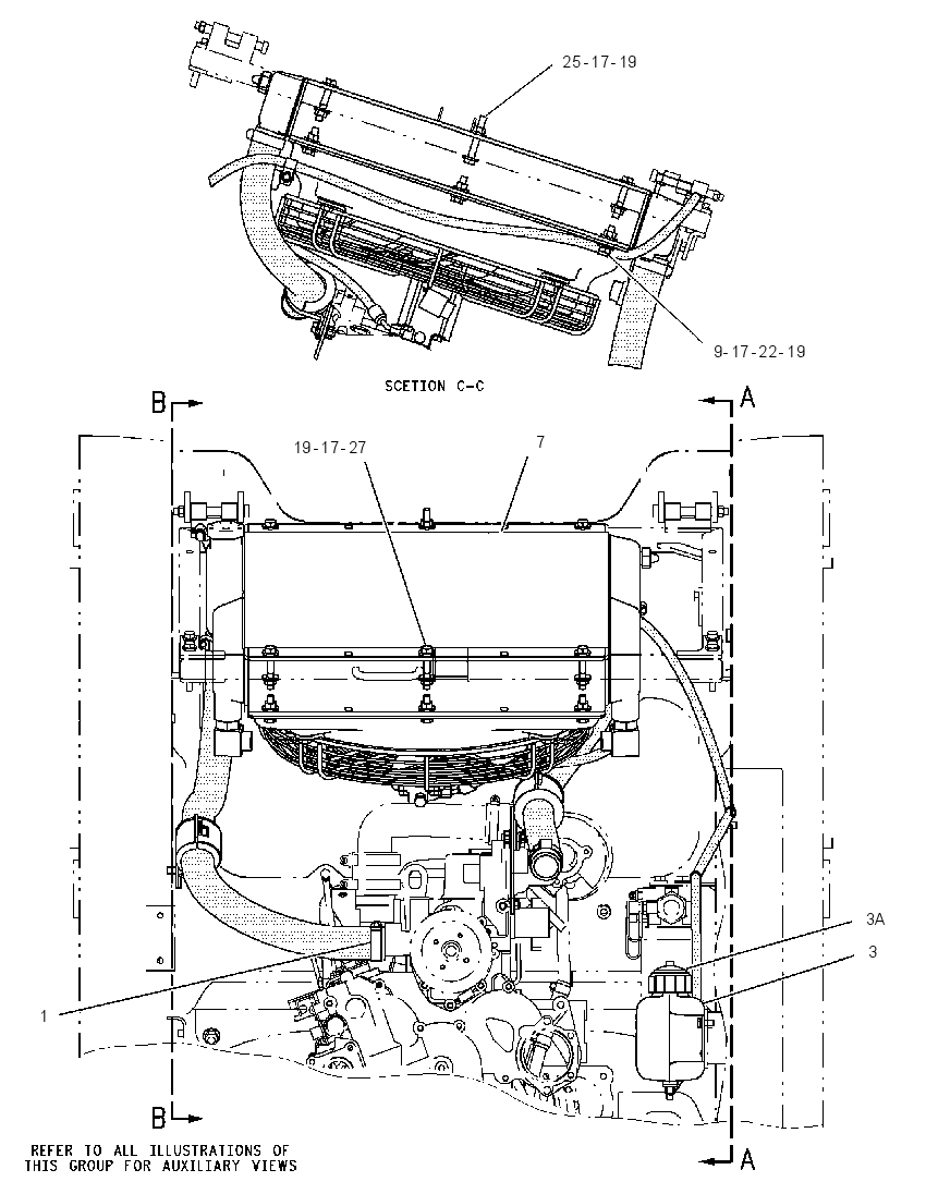 RADIATOR & OIL COOLER MTG GP 1922603 CAT