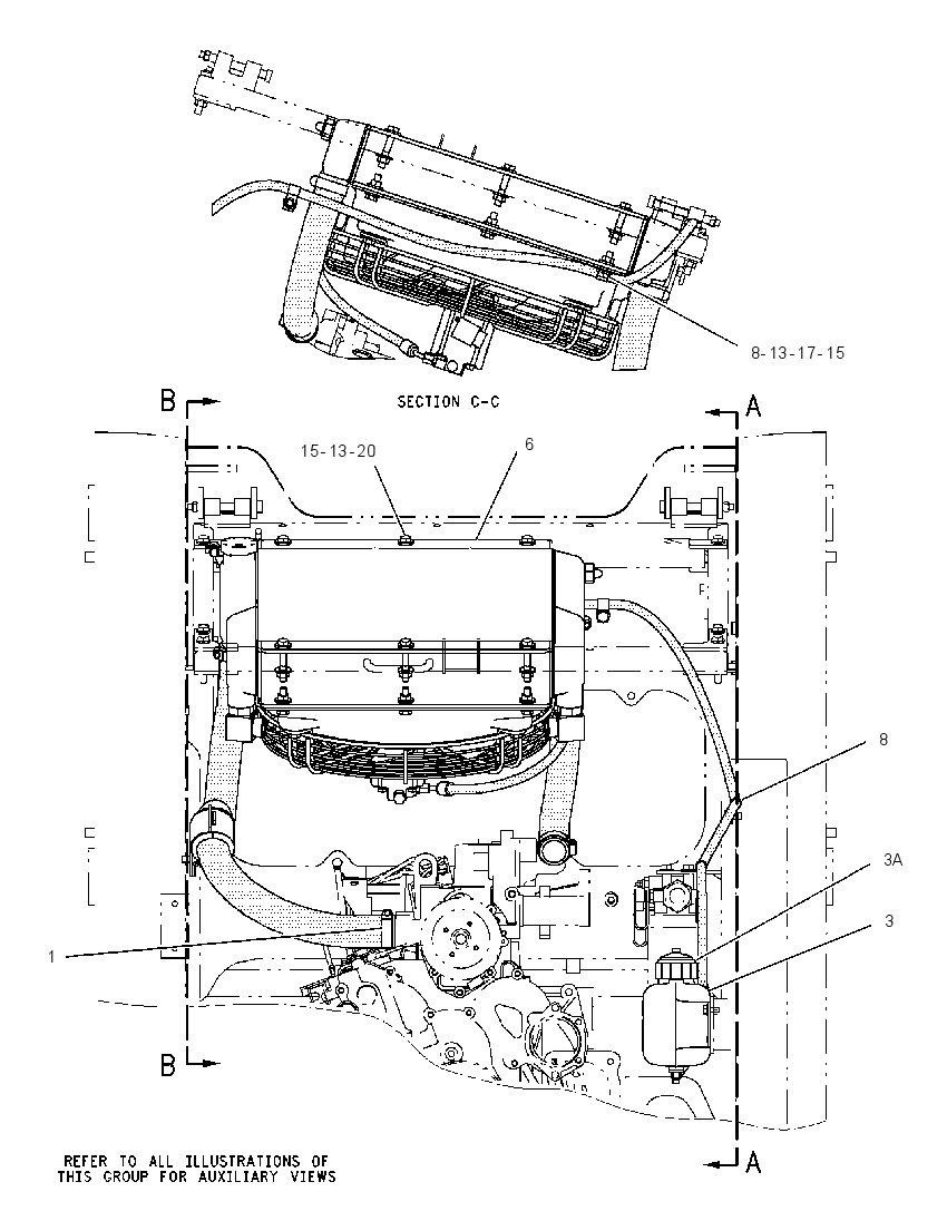 RADIATOR & OIL COOLER MTG GP 1922601 CAT