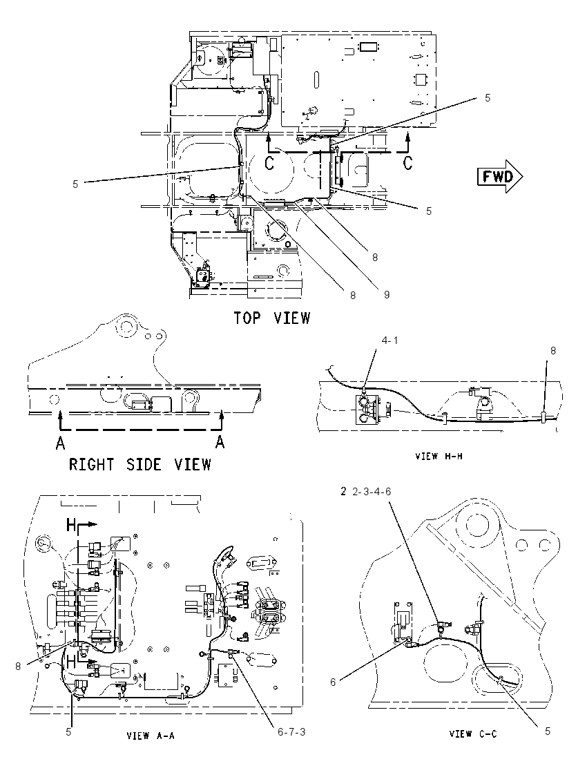 WIRING GP-AUXILIARY CONTROL 1933502 CAT