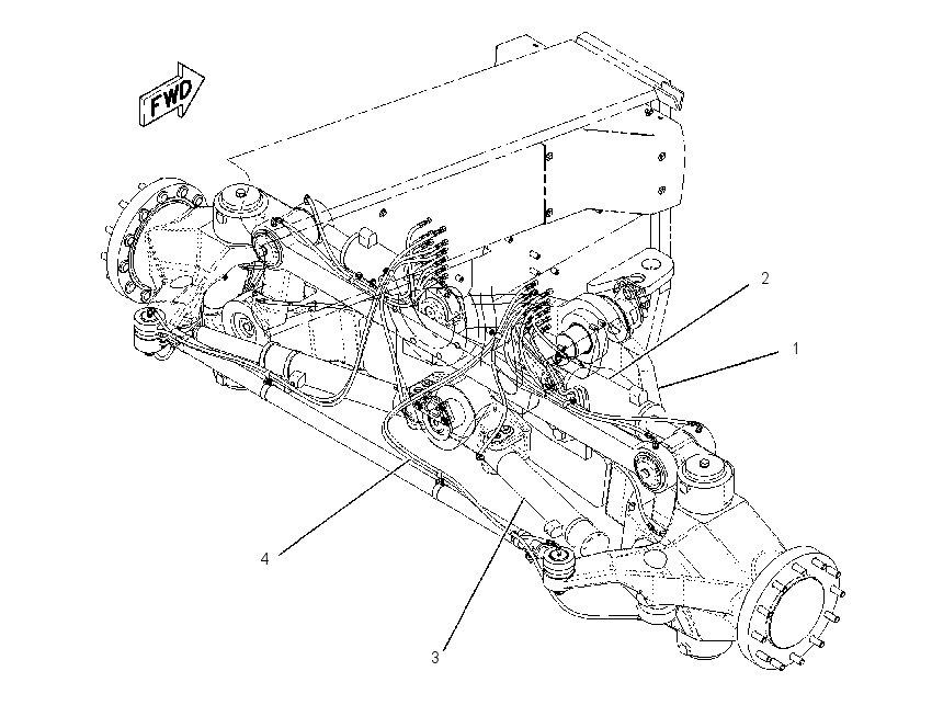 AXLE AR-FRONT 1911933 CAT