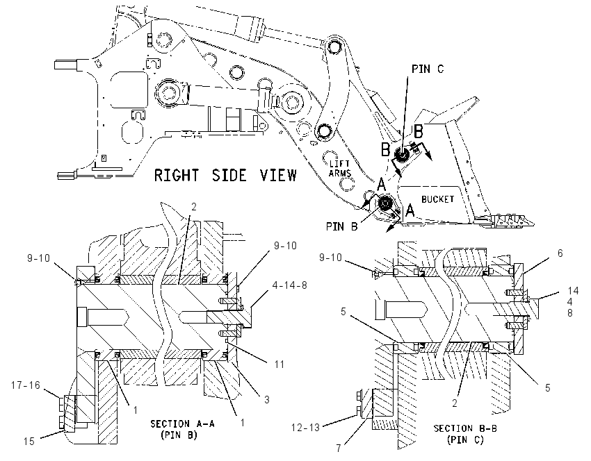 PIN & SEAL GP-LINKAGE 1682579 CAT