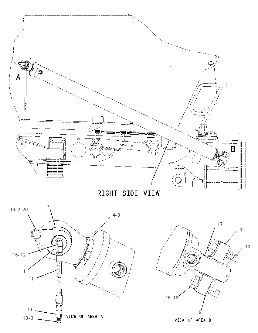 CYLINDER & MTG GP-HOIST 1649855 CAT