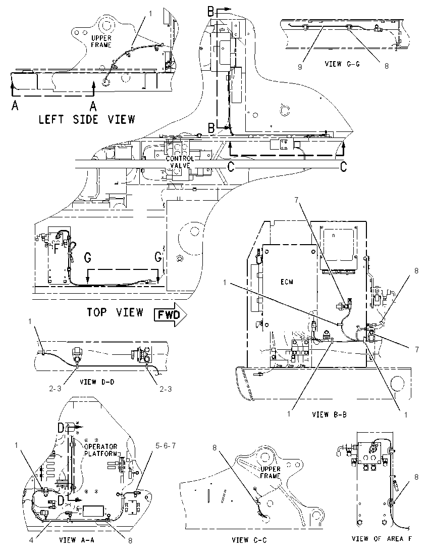 WIRING GP-AUXILIARY CONTROL 1974270 CAT
