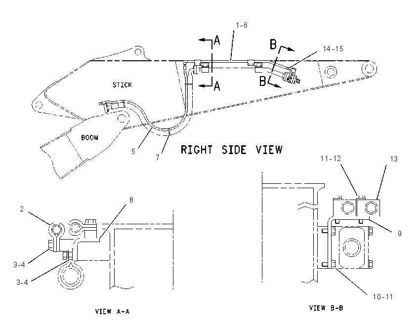 LINES GP-STICK DRAIN 1795132 CAT