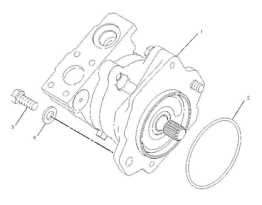 PUMP & MTG GP-TRANSFER GEAR 1531122 CAT