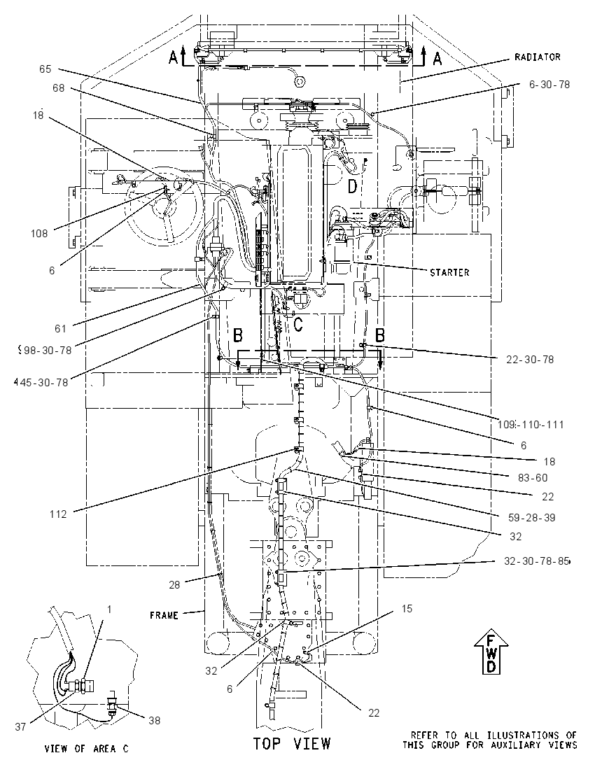 Проводка освещения 8I1492 CAT