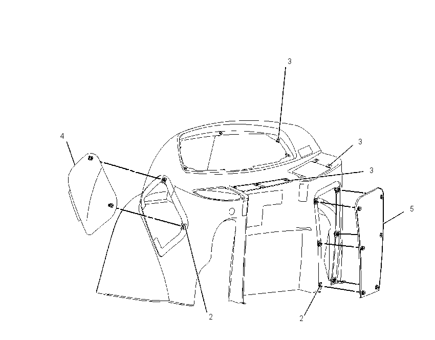 CONSOLE GP-SIDE 1834997 CAT