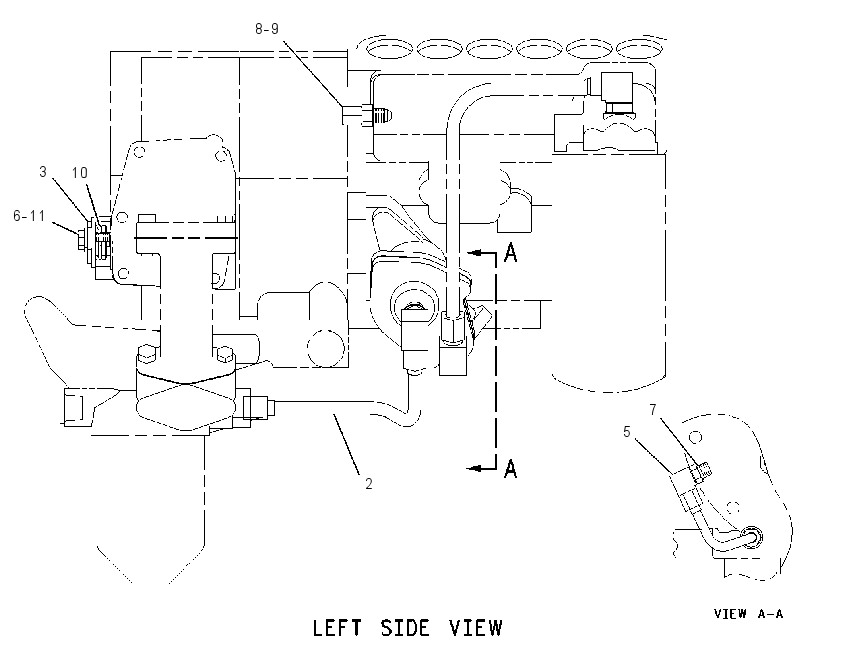 LINES GP-FUEL DRAIN 1944352 CAT