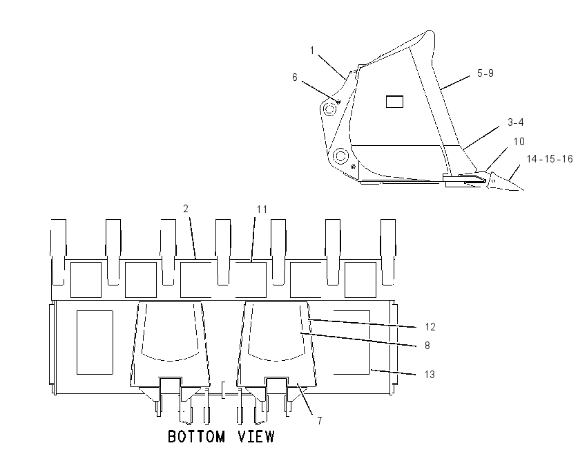 BUCKET GP-SLAG 1932098 CAT