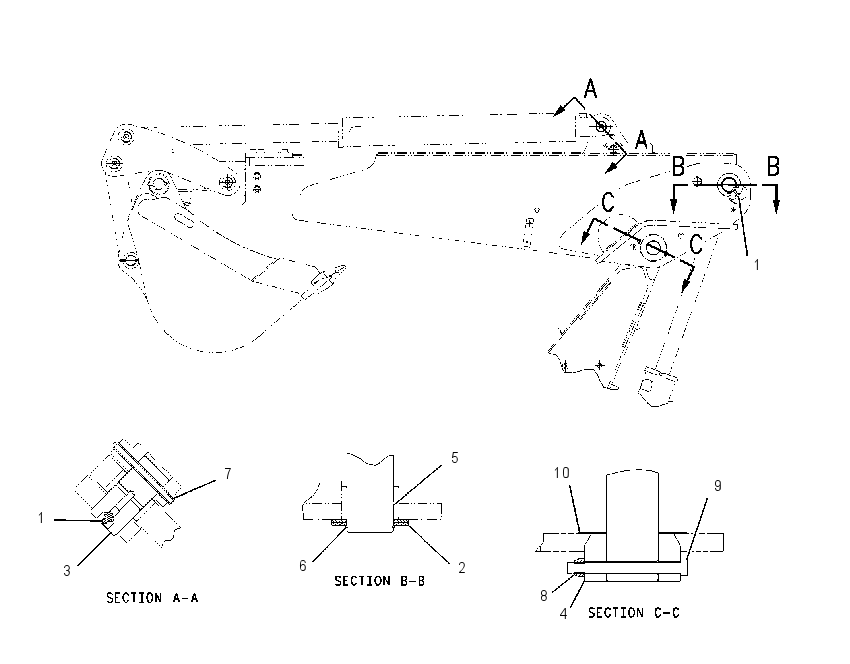 MOUNTING GP-STICK 1529742 CAT