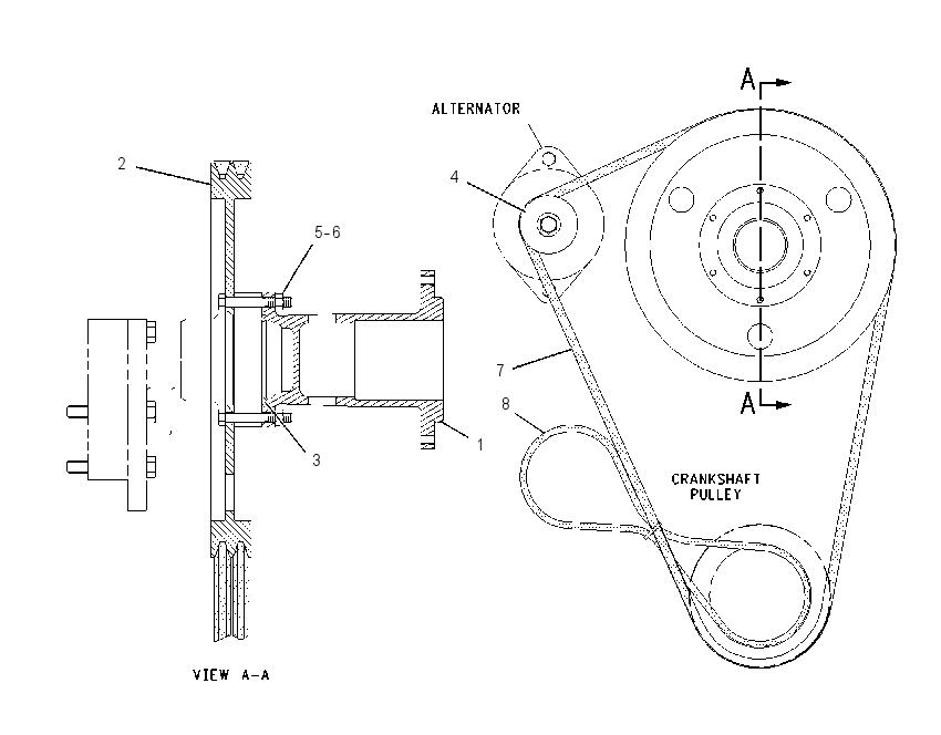 PULLEY GP-ALTERNATOR 1164935 CAT