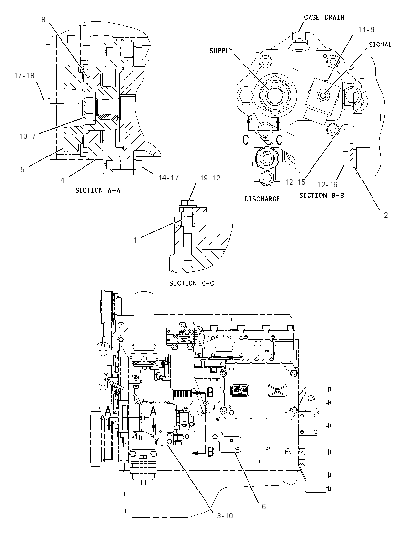 PUMP & MTG GP-HYDRAULIC FAN 1730975 CAT