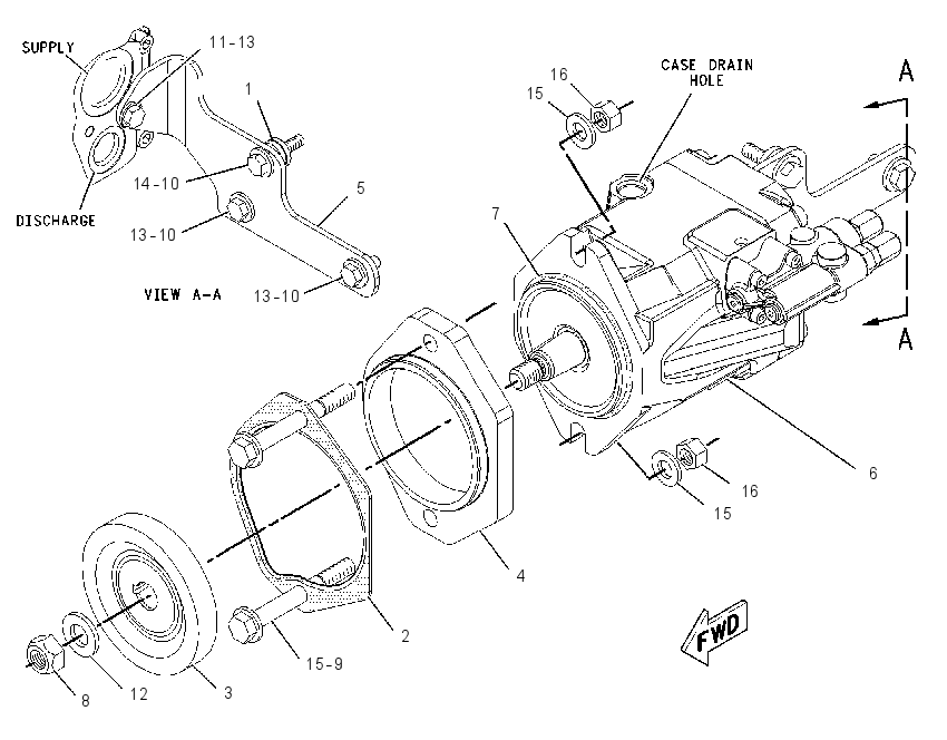 PUMP & MTG GP-HYDRAULIC FAN 1956325 CAT