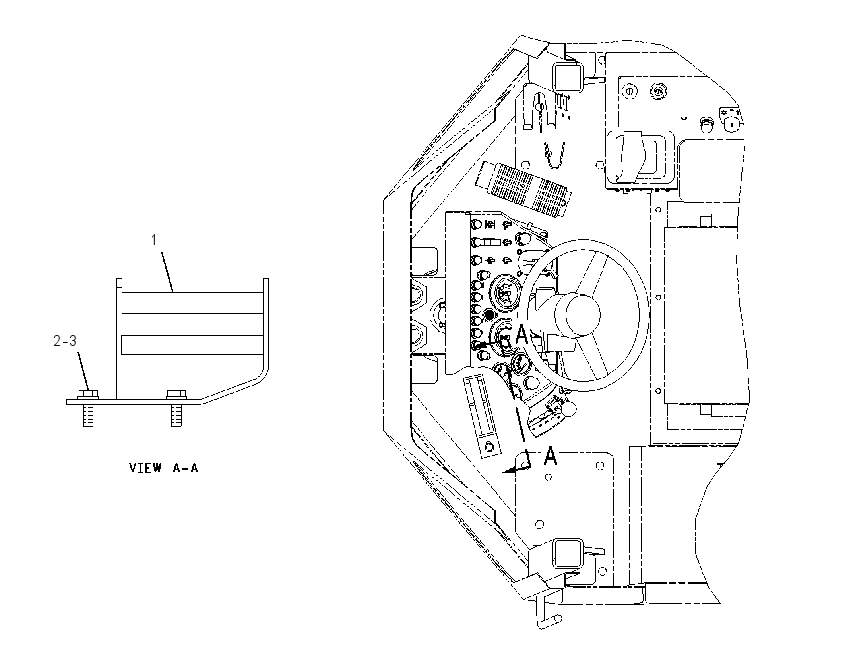 FOOTREST GP 1258819 CAT