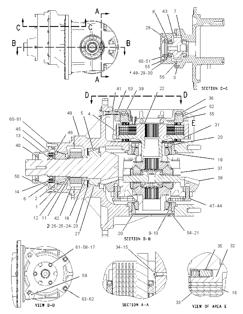 Дифференциал с конической передачей 1881538 CAT