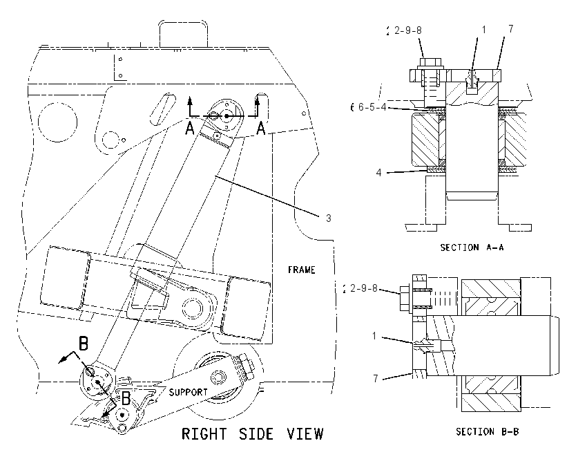 CYLINDER & MTG GP-SUSPENSION 1243900 CAT
