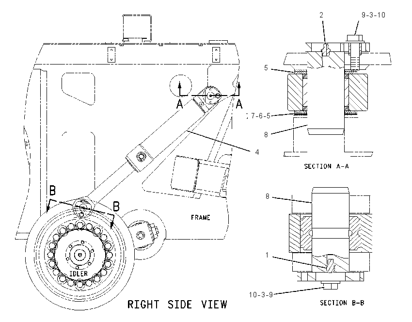 CYLINDER & MTG GP-SUSPENSION 1243901 CAT