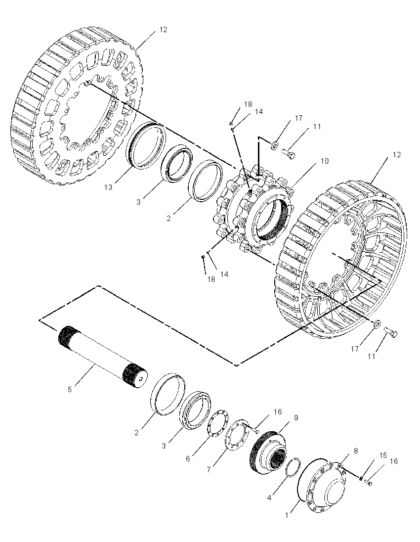 WHEEL GP-DRIVE 1250110 CAT